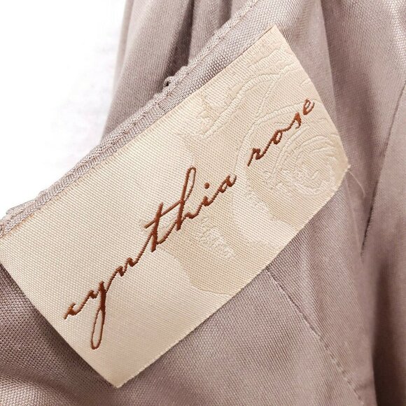 Cynthia Rose Bubble Skirt Mini Mauve Satin Size SMALL? - Picture 4 of 4